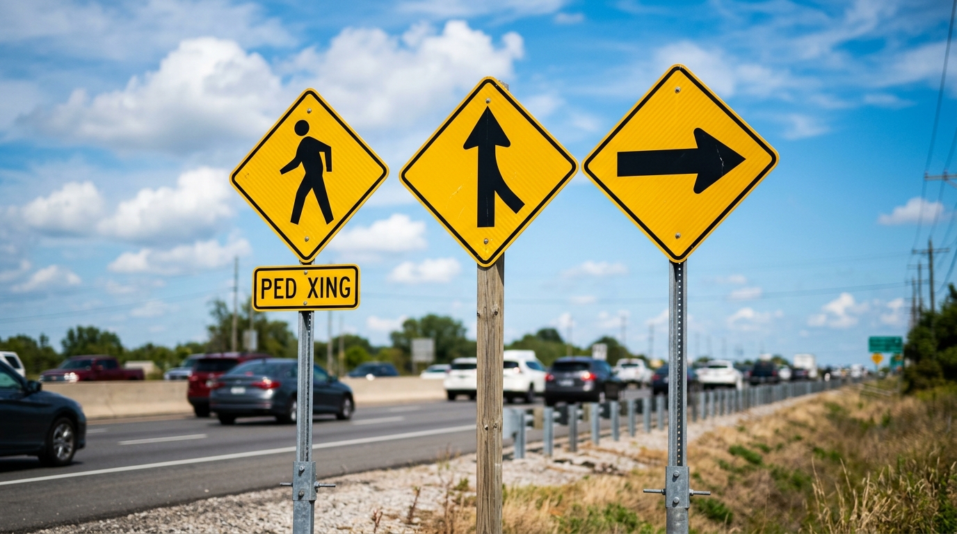 Regulatory and Warning Road Symbols Guide