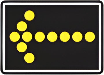 Steady Yellow Arrow Signal (MUTCD 4D)