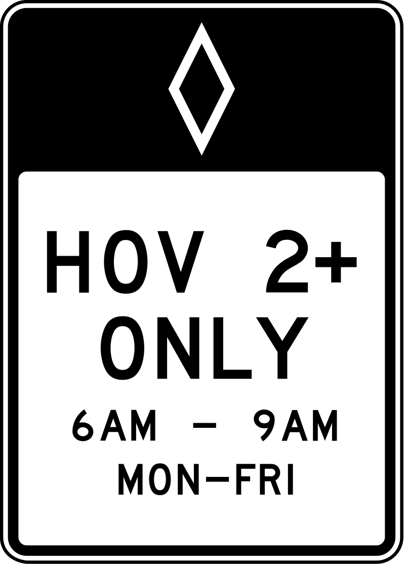 HOV 2+ Time Restriction (R3-14)